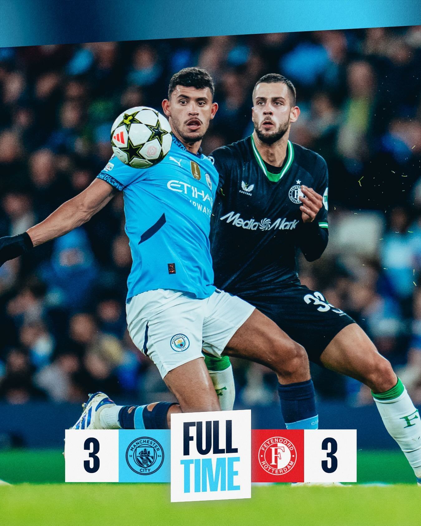 曼城力克巴西，哈弗茨统治全场