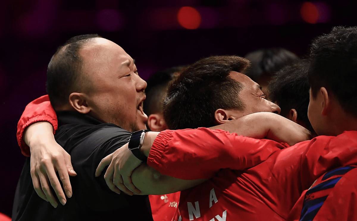 中国队横扫法国队，马龙点燃赛场